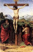 FRANCIA, Francesco Crucifixion with Sts John and Jerome dfh France oil painting reproduction